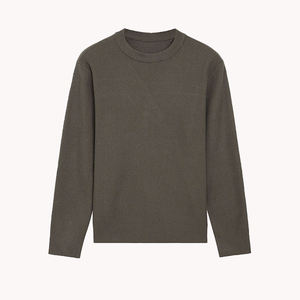 Suéter de Punto para Hombre, Estilo Clásico, Otoño Invierno, Holgado, Casual, Cuello Redondo, Manga Larga, Grueso - Product Image 3