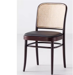 Chaise vintage en osier sculpté, style ancien, pour cuisine, salle à manger, restaurant, vente en gros - Product Image 3