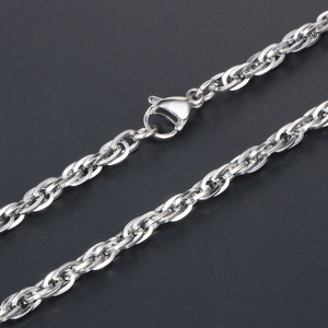 Men's <b>Titanium</b> Steel Necklace 2.5mm 3.0mm 3.5mm <b>Chain</b> Layered Couple Style Geometric Design Gift Jewelry CE498 - Product Image 3