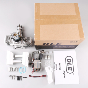 DLE New Original DLE40 40CC <b>Gasoline</b>/Petrol Twin Cylinder Engine Metal RC Airplane Side Exhaust Natural Wind Cold Hand Start - Product Image 1