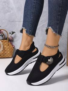 Women Autumn Magic Tape Thick Sole Breathable <b>Closed</b>-<b>Toe</b> <b>Sandals</b> Comfortable Sports Style <b>Sandals</b> - Product Image 6