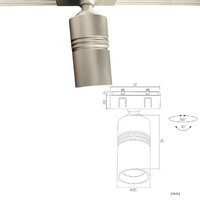 Lumière rotative de vitrine de lampe de tache d'armoire de LED pour l'affichage de bijoux et de montre pour l'utilisation de centre commercial et l'éclairage de bureau