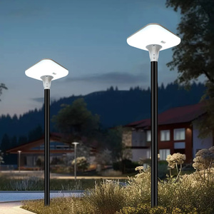 Exterior Lighting Modern Design Waterproof Solar Panel Aluminum Sensor Garden IP65 UFO New Solar Garden Light Solar Street Lamp