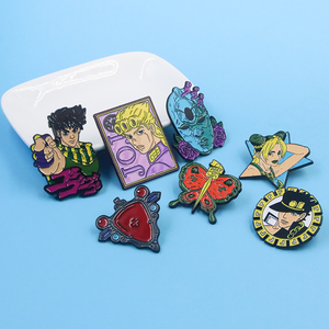 เข็มกลัดการ์ตูนอุปกรณ์ตกแต่งเข็มกลัดอะนิเมะการผจญภัยที่แปลกประหลาดของ <span class=keywords><strong>Jojo</strong></span> - Product Image 6