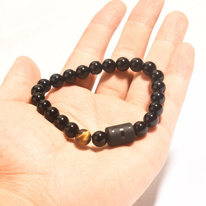 Nouveau bracelet classique élastique unisexe en alliage avec perles en œil de tigre et agate multicolores pour anniversaire - Product Image 4