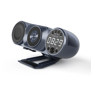 Wireless Charging Bluetooth <b>Speaker</b> With Clock And Alarm Night Blue WD 100 Portable <b>Speaker</b> - Product Image 5