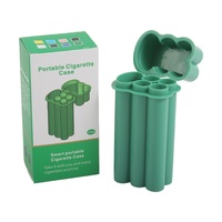 Étui à cigarettes en plastique durable, résistant à l'humidité, avec fermeture à clapet, design minimaliste, impression de logo personnalisée, idéal pour les voyages