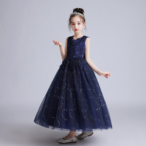 Long Fluffy Wedding Dresses For Girls Premium Quality Tulle Princess Dress Children Festival Performance Wear 3-15 Years - Product Image 2