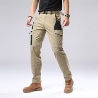 Pantalon de randonnée et de chasse pour homme, décontracté, anti-déchirure, imperméable, avec plusieurs poches, pantalon cargo
