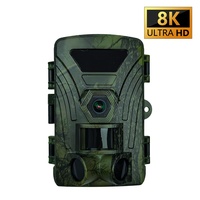 Caméra d'action infrarouge 8K Wi-Fi Modèle PR802W Surveillance extérieure Surveillance de la faune Enregistrement jour/nuit Photo Vidéo