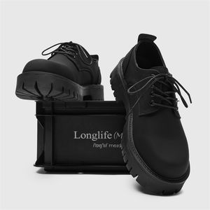 Zapatos Oxford de Cuero con Cordones, Estilo Italiano Retro, con Punta de Acero y Plataforma, Suaves, para Hombre, de Negocios, Oficina, Formales - Product Image 4