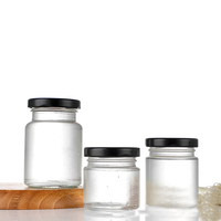 Pot en verre miniature pour miel de 25 ml, 30 ml, 35 ml avec couvercle, petit récipient pour confiture, stockage alimentaire, emballage haut de gamme