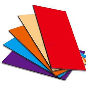 Panneau composite en aluminium Alumtimes PVDF ignifuge A2, plaque ACP, isolation thermique, revêtement mural miroir doré pour appartement - Product Image 3