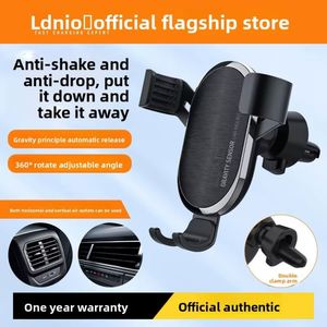 Support de téléphone portable pour voiture LDNIO 15W avec charge sans fil, type ventouse, support universel pour navigation automobile - Product Image 1