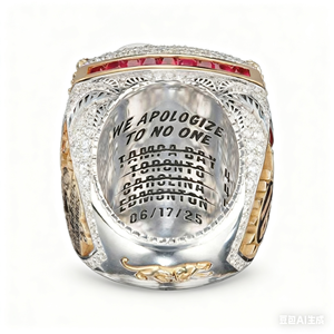 Ultimo Anello del Campionato di Hockey <span class=keywords><strong>Flori</strong></span> 2025, Gioiello in Lega, Accessorio Sportivo Premium - Product Image 2