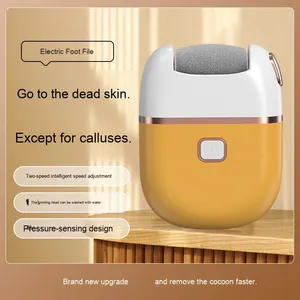 Broyeur de pied électrique rechargeable-Polissage en cuir épais Exfoliation douce Élimination des callosités indolores Portable Confortable - Product Image 3
