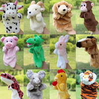 Tigre en peluche // Crocodile/Cochon/Ours en peluche/Renne/Grenouille/Singe/Poisson/Requin/Vache/Chien Enfants Animaux Marionnette à main Marionnette en peluche mignonne