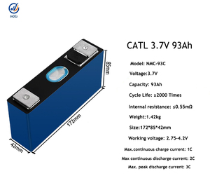 แบตเตอรี่ NMC แบบแท่งปริซึมใหม่เอี่ยม 3.7V 50Ah 58Ah 59Ah 66.2Ah 93Ah 114Ah 117Ah 141Ah 151Ah 218Ah 280Ah เซลล์ลิเธียมไอออน - Product Image 3