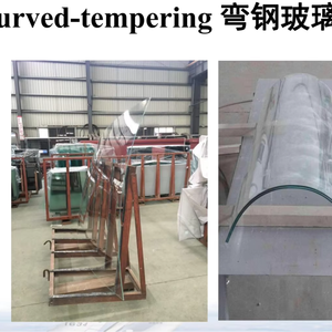 Pared de cortina curva de vidrio transparente con partición de vidrio templado curvo del fabricante de supermercados con estructura sólida para Decoración - Product Image 3
