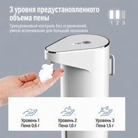 Distributeur de savon automatique sans contact à capteur mural, installation facile pour camping-car et garage 	   Usage domestique et commercial