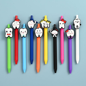 Stylo de <span class=keywords><strong>dentiste</strong></span> en plastique multicolore, motif infirmière de dessin animé, cadeau d'appréciation pour les dentistes, mignon et doux, pour les infirmières - Product Image 1