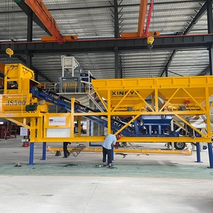 Nieuwe Ce China Fabriek Fabrikant Aangepaste Controle 25m3/H Kleine Mobiele Asfaltfabriek <span class=keywords><strong>Hzs25</strong></span> Elektrische Betonmenginstallatie - Product Image 3
