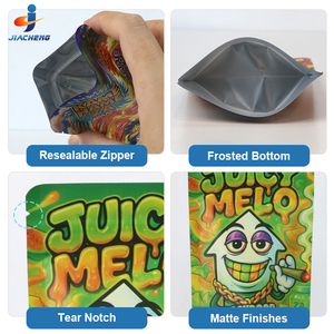 Sacs Mylar personnalisés avec impression numérique, refermables, anti-odeur, avec fermeture éclair, 1g, 3.5g, 7g, 14g, avec logo - Product Image 4