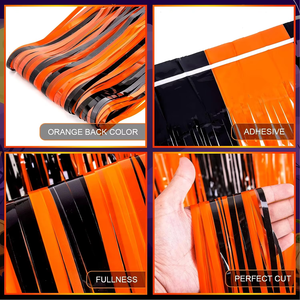 ม่านฟอยล์สีมาการองขนาด 1*2 เมตร พร้อมพู่ห้อยประดับตกแต่งสำหรับงานแต่งงานและฉากหลัง - Product Image 3