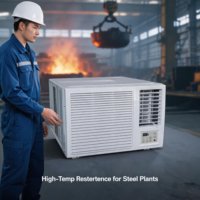 Ventilateur antidéflagrant certifié ATEX pour fenêtre, 9000 BTU, Ex d IIC T4, IECEx, 220/380V 50Hz, pour cabine de navire, port côtier