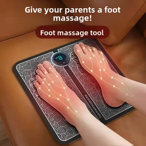 8-Level Strength EMS Foot Massager Cushion 6 Massage Modes Foldable Portable <b>Electric</b> Foot <b>Pad</b> for Muscle Relief & Blood Flow - Product Image 2