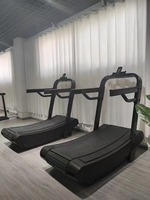 Tapis roulant professionnel à barreaux courbes, manuel, non motorisé, pour la course à pied et l'entraînement cardio