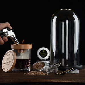 Temizle cam kapak viski içen kiti Dome demlik duman makinesi kiti için barmen kokteyl içen kiti füme kabarcık aparatı - Product Image 4