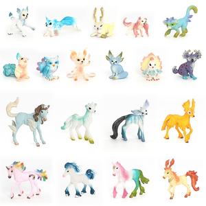 Wholesale Solid PVC Simulation Myth Elf Unicorns Statue Model Animal Toys Figurines