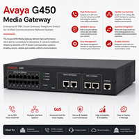 Passerelle multimédia Avaya G450, passerelle vocale IP PBX d'entreprise, commutateur téléphonique pour système de communication unifiée