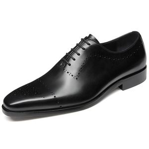 Genuine Leather <b>Dress</b> Shoes Oxford Business Wedding <b>Man</b> Formal <b>Dress</b> Shoes <b>Men</b> Casual Brand Handmade Leather Shoes - Product Image 1
