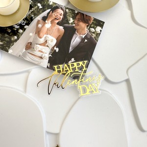 Décorations de gâteaux et toppers pour cupcakes en acrylique pour la Saint-Valentin, vente en gros - Product Image 5