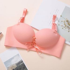 <span class=keywords><strong>Sujetador</strong></span> <span class=keywords><strong>deportivo</strong></span> sin costuras para mujer con <span class=keywords><strong>cierre</strong></span> frontal francés, realce, tirantes finos inalámbricos, Invisible comodidad, cordones - Product Image 4