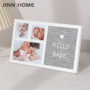 Tablero de letras de fieltro de diseño personalizado <span class=keywords><strong>para</strong></span> niños, marco de <span class=keywords><strong>fotos</strong></span> de madera <span class=keywords><strong>para</strong></span> exhibición de letras y personajes, <span class=keywords><strong>3</strong></span> aberturas <span class=keywords><strong>para</strong></span> foto - Product Image 6