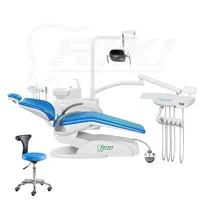 Silla dental con luz LED, sillón dental de lujo, precio de fábrica, unidad médica de alta calidad