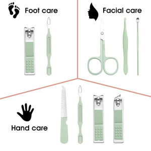 Kit de manucure professionnel 14 pièces en acier inoxydable pour soins des ongles et salon de beauté - Product Image 5