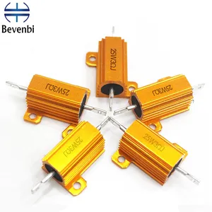 Resistor de potencia para casa, aluminio dorado, RX24, 300W, 350W, 1500V