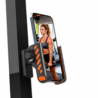Support magnétique pour téléphone avec déverrouillage à une touche, fixation mains libres pour la salle de sport, les chariots de golf, les réfrigérateurs et les surfaces métalliques