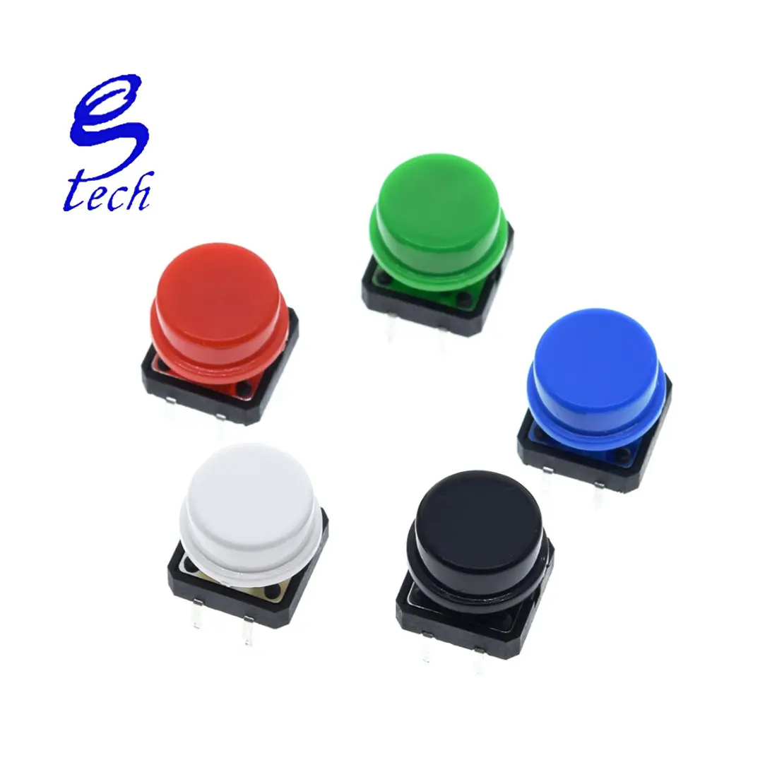 25PCS Tactile Push Switch Momentan 12*12*7,3 MM Schalter Farben Tactile für DIY Kit