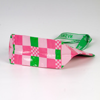 Sac à provisions tissé par stratification brillante en PP recyclé avec logo personnalisé à un bon prix sac avec poignées