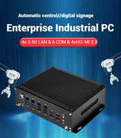 Nuevo Mini PC Industrial sin Ventilador, Core I5-8305G/i7-12650HX/i7 13650HX, RAM DDR5, Pantalla 4K, 4 Puertos LAN para Industria 4.0 IoT