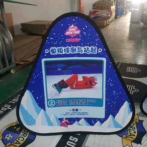 Soporte publicitario de exhibición de sándwich emergente plegable Pop up a <span class=keywords><strong>Curvo</strong></span> Frame <span class=keywords><strong>Banner</strong></span> Banners - Product Image 5