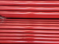 Tubería EMT de Acero al Carbono con Recubrimiento Epóxico Rojo para Sistema de Protección Contra Incendios con Tecnología de Soldadura