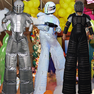 Costume de robot LED Pixel couleur <span class=keywords><strong>David</strong></span> <span class=keywords><strong>Guetta</strong></span> Laser Jacket Costume d'Échasses de Ranger lumineux pour Performance Wear - Product Image 6