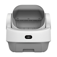 Bac à litière pour chat en plastique autonettoyant 9L, toilettes intelligentes automatiques contrôlées par application, sans installation, 13 capteurs, élimination des odeurs, pour chats de grande taille