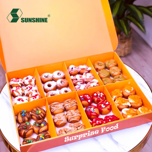 Fabricant de boîtes de papier jetables recyclables et laminées mates personnalisées pour hamburger, biscuits, beignets, <span class=keywords><strong>boulangerie</strong></span>. - Product Image 1